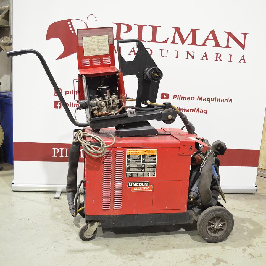 Usado Maquina soldar MIG Lincoln Idealarc CV400-I con devanadera LN 742