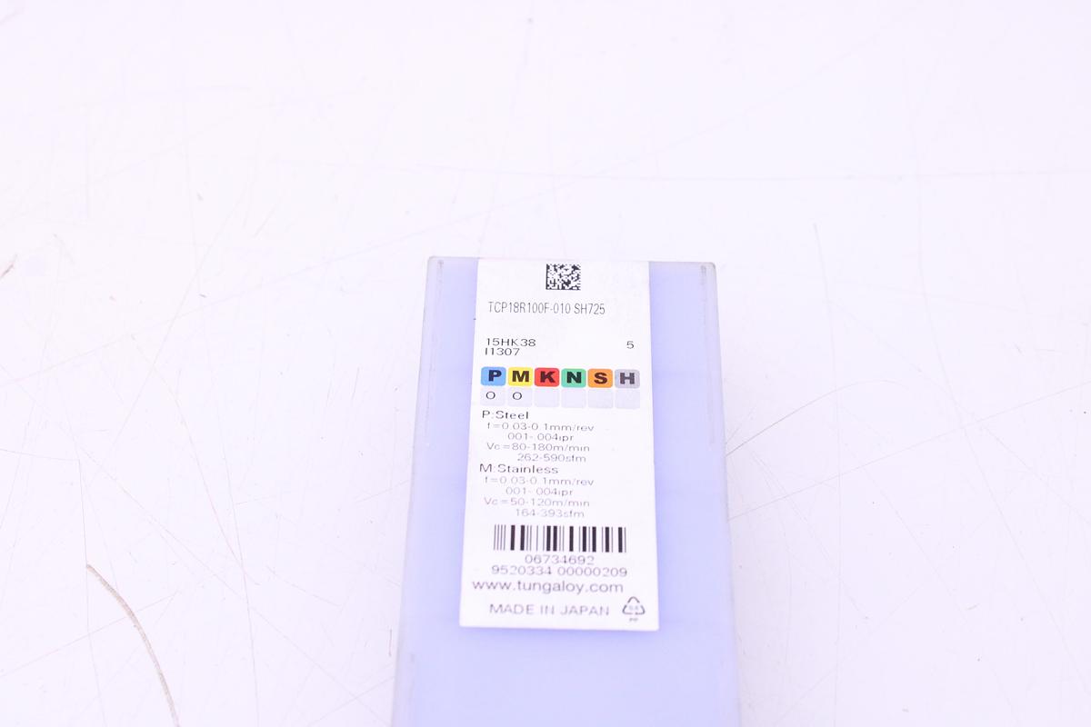 Usado Plaquitas de Widia Tungaloy TCP18R100F-010