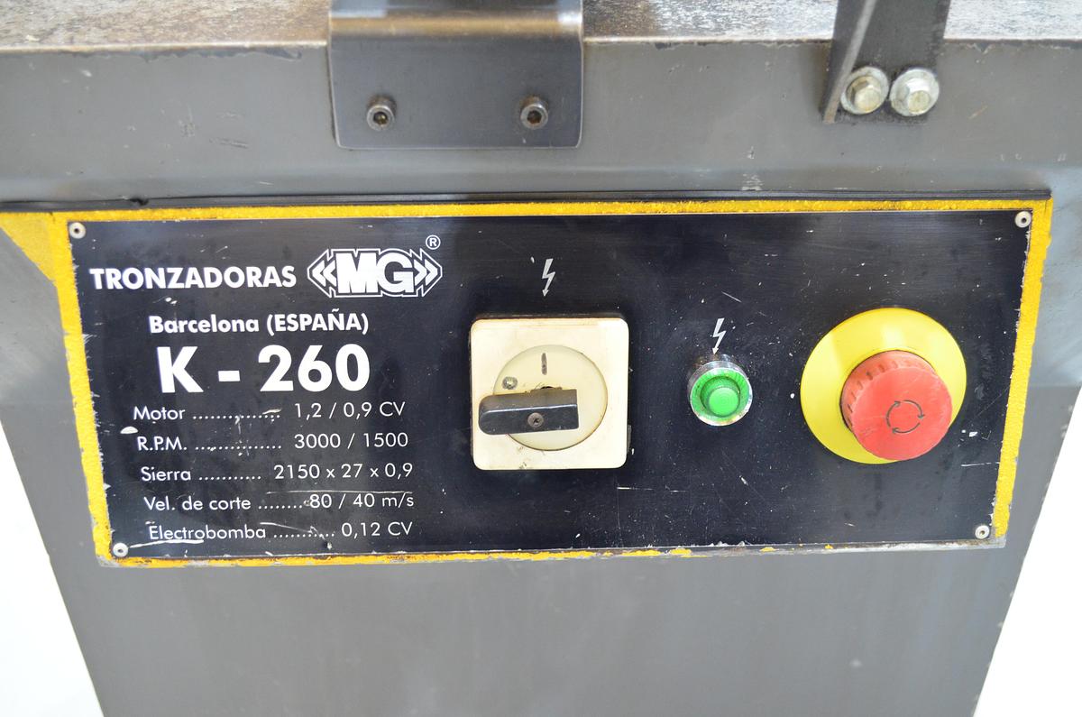 Usado Sierra cinta manual MG K-260