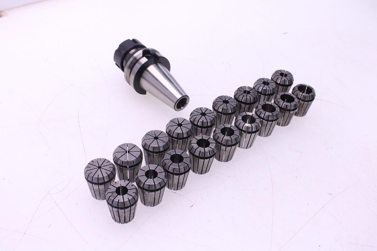 Usado Juego Completo Pinzas Resorte ER32 18 pcs + Cono ISO 40 ASTRA