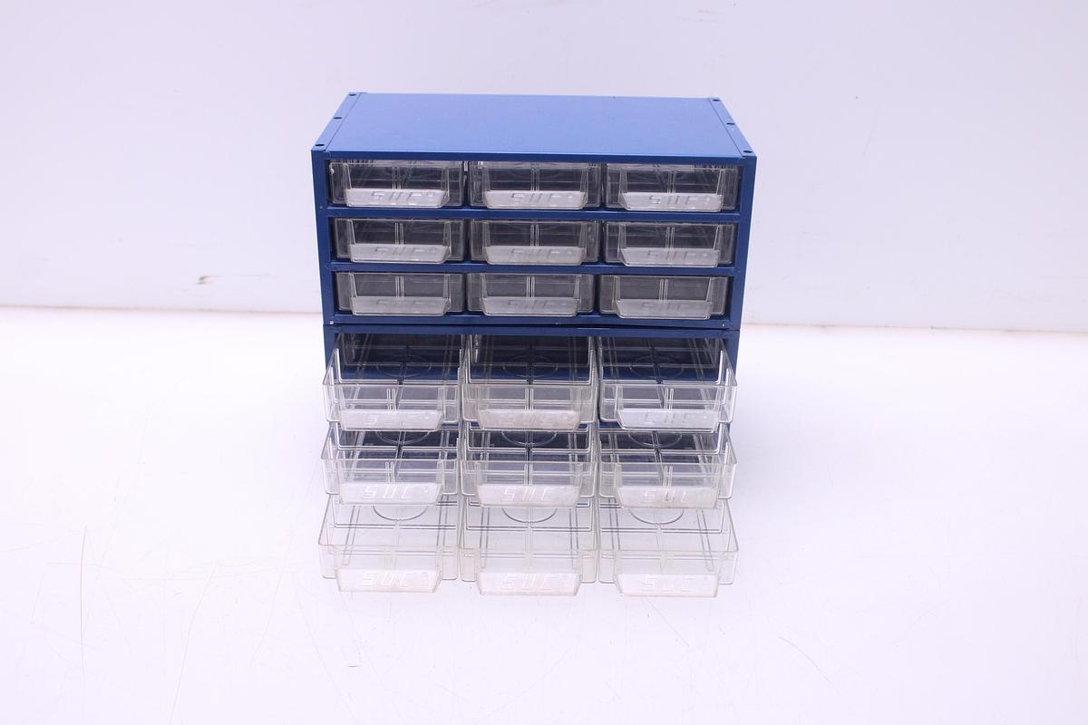 Usado Cajonera Almacenamiento SUC Azul - 18 Cajones