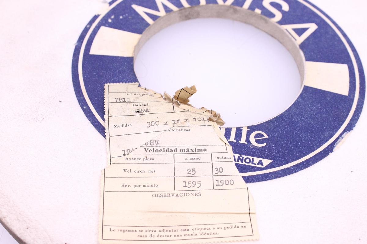 Usado Lote Muelas Esmeriladora Muvisa 300 mm - 7 Unidades