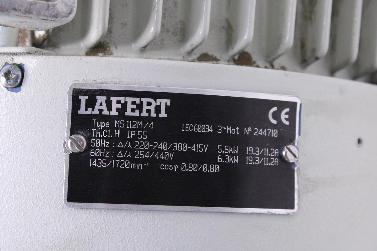 Usado Motor Trifasico LAFERT MS 112M/4 5.5 kW
