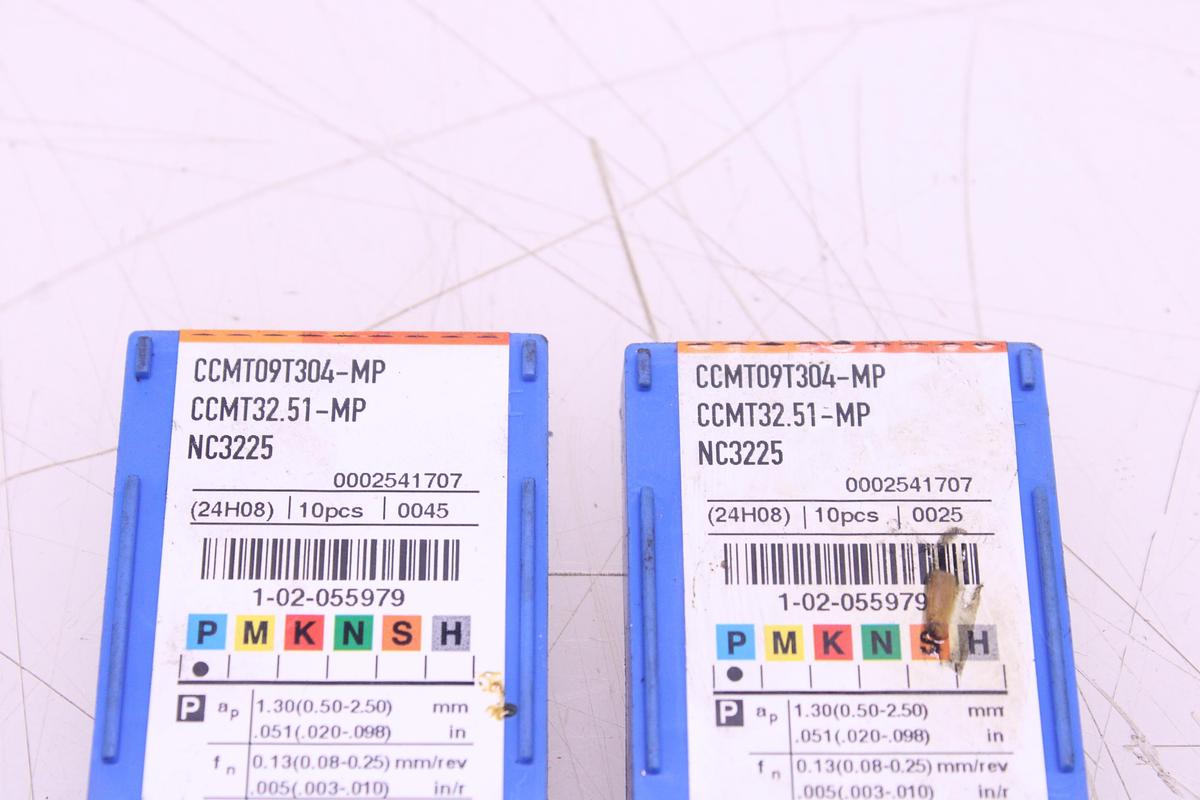Usado Plaquitas de Widia Korloy CCMT09T304