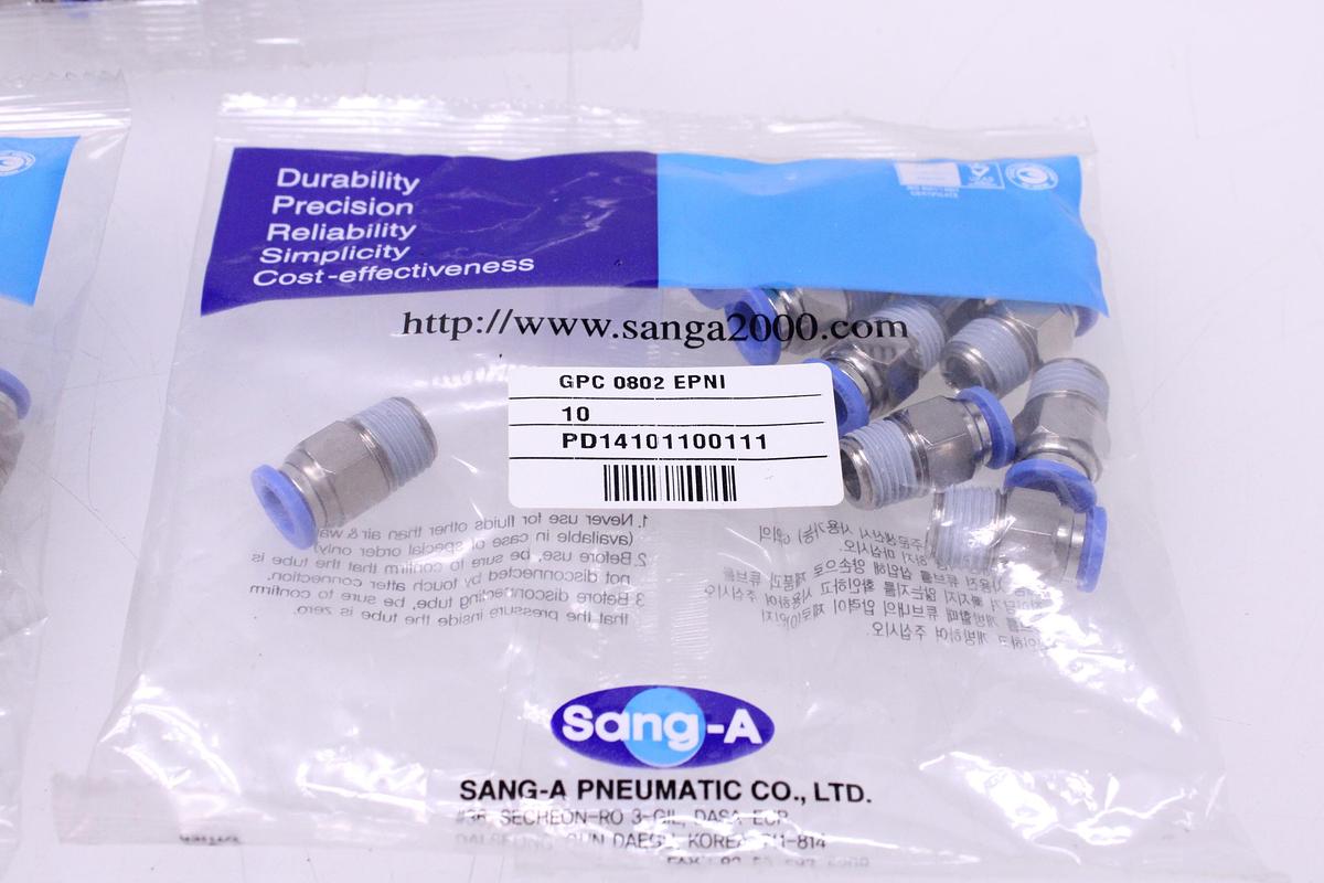 Usado Racores Conector Recto M8 + Rosca 1/2" - 30 Unidades Sang-A GPC 0802 EPNI