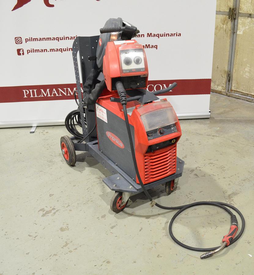 Usado Maquina soldar mig pulsada Fronius TPS 320i con devanadera WF 25i