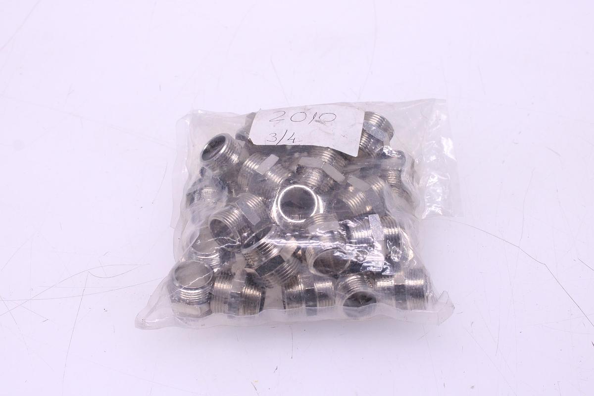 Usado Lote Racores AIGNEP Macho Conico 3/4" y 1" - 87 Unidades