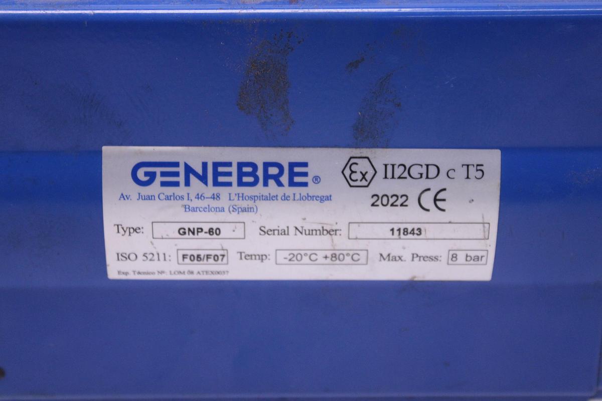 Usado Actuador Neumático Rotativo GENEBRE GNP-60