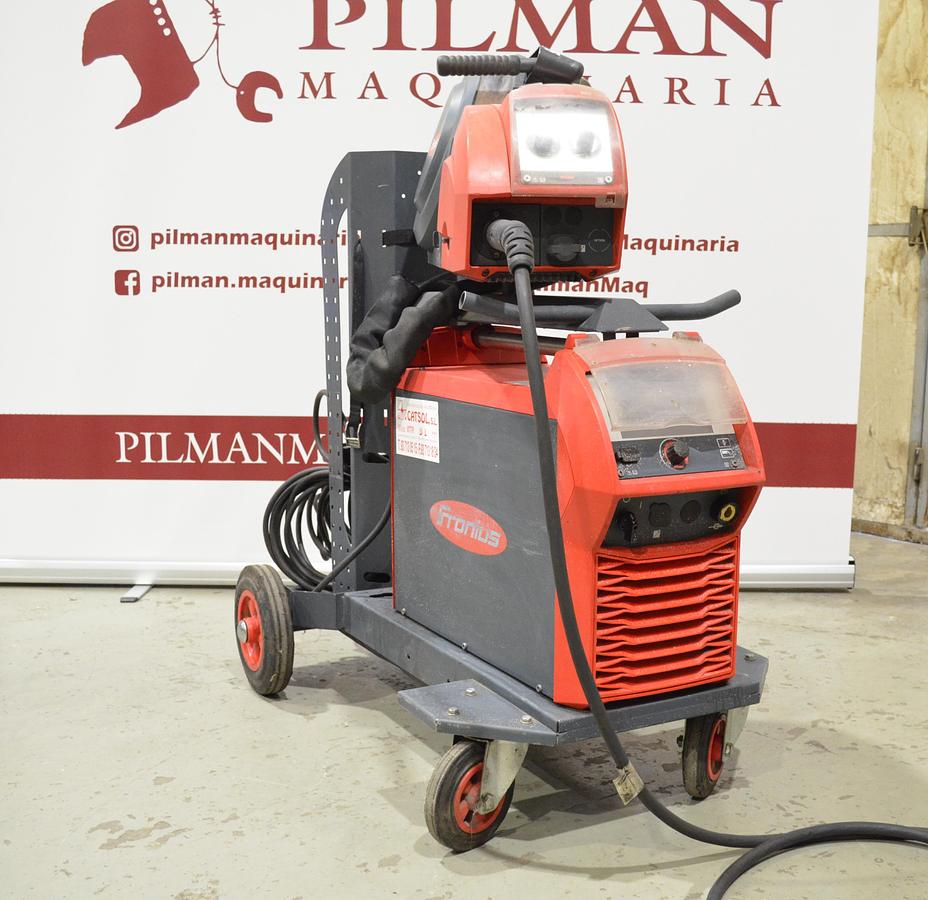 Usado Maquina soldar mig pulsada Fronius TPS 320i con devanadera WF 25i