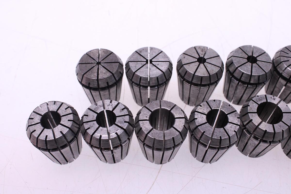Usado Juego Pinzas Resorte ER32 "19 pcs" + Cono ISO 40 ASTRA