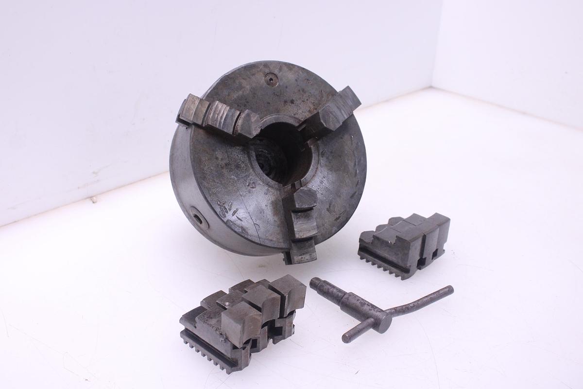 Usado Plato 3 Garras para Torno + Juegos de Garras