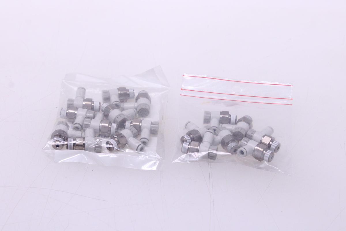 Usado Racores Regulador Caudal M4 + Rosca 1/8" - 20 Unidades SMC AS2201F-01-04SA