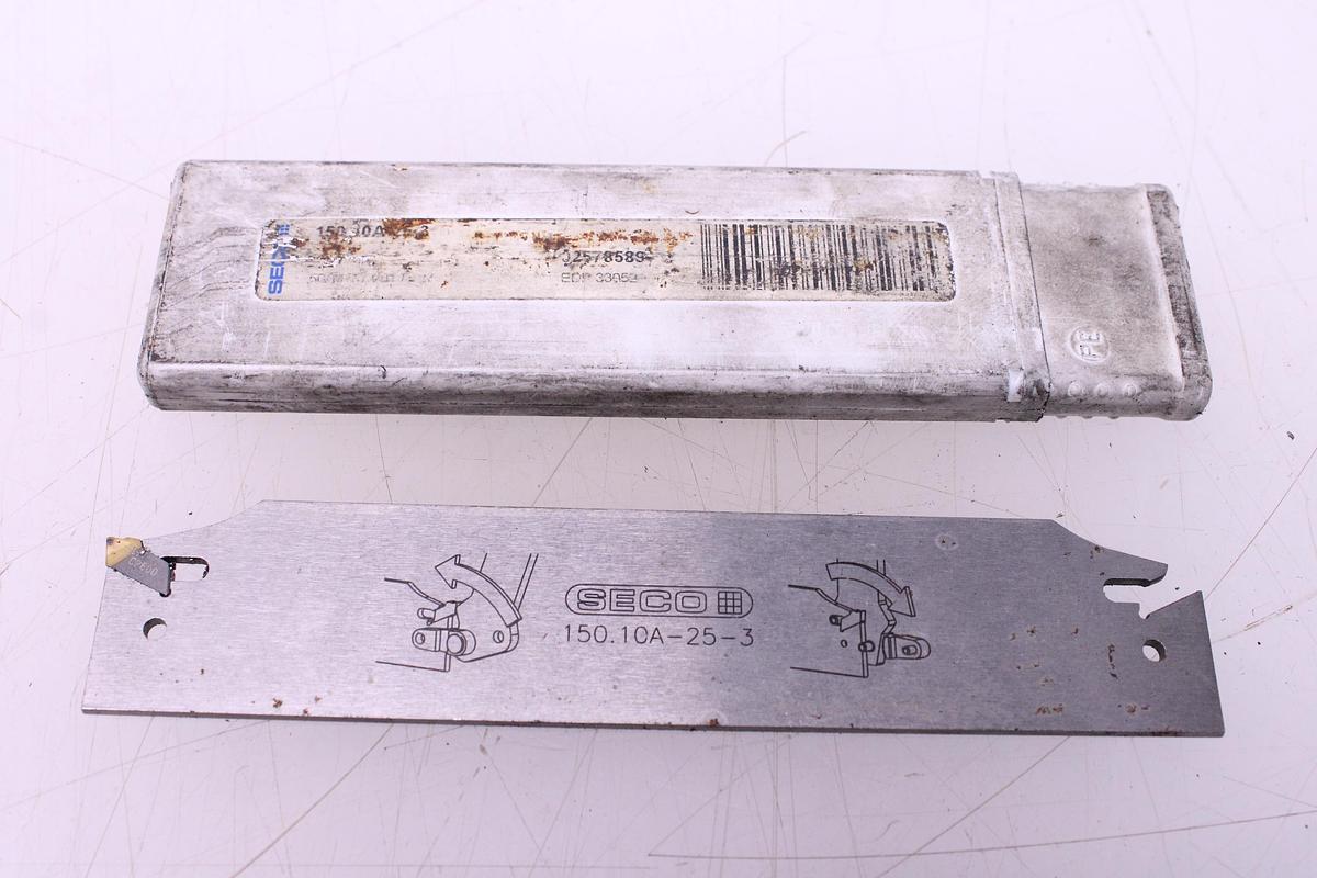 Usado Herramienta Tronzado SECO 150.10-2525-25 + Laminas Portaplaquitas