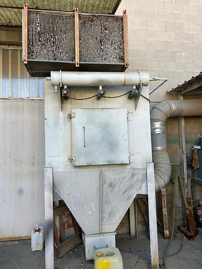 Usado Línea pintura en polvo con cabina y horno secado