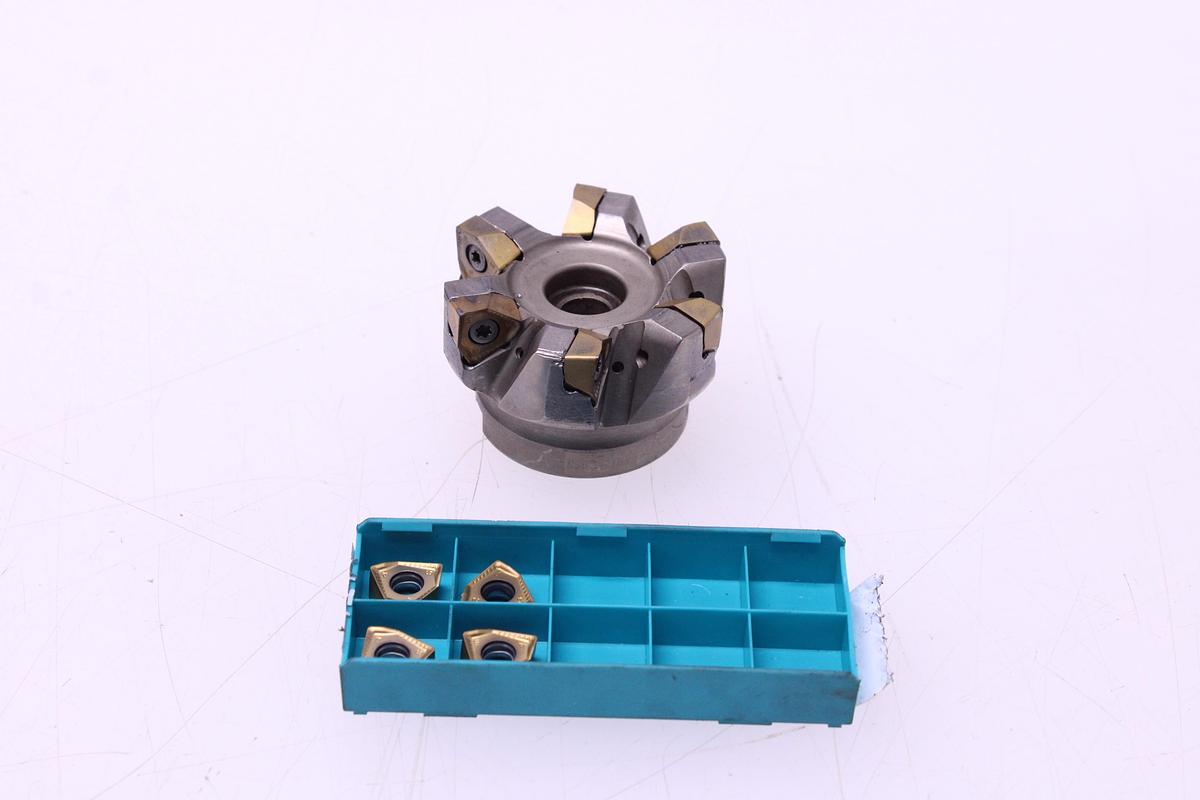 Usado Fresa Portaplaquitas TAEGUTEC 6NTF90-663-22R-09 + Widias 6NGU090508R