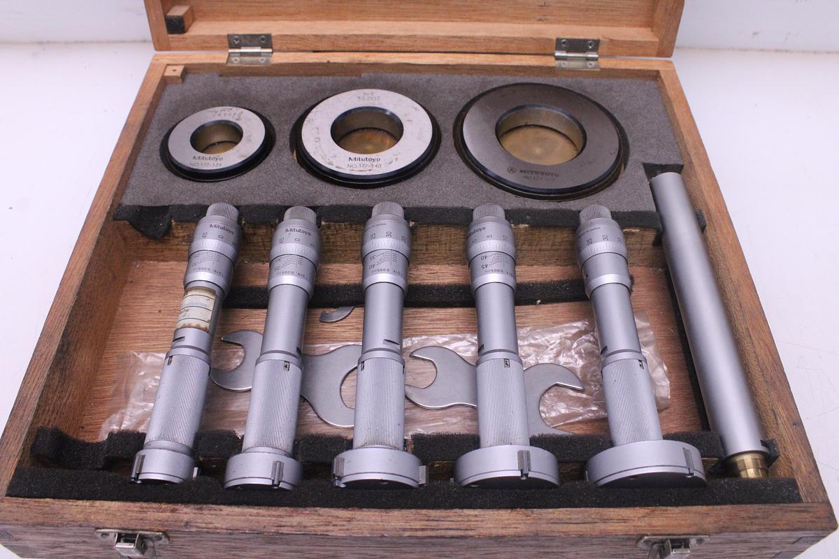 Usado Juego Micrometros Interior 3 Puntos Mitutoyo 25 - 50mm