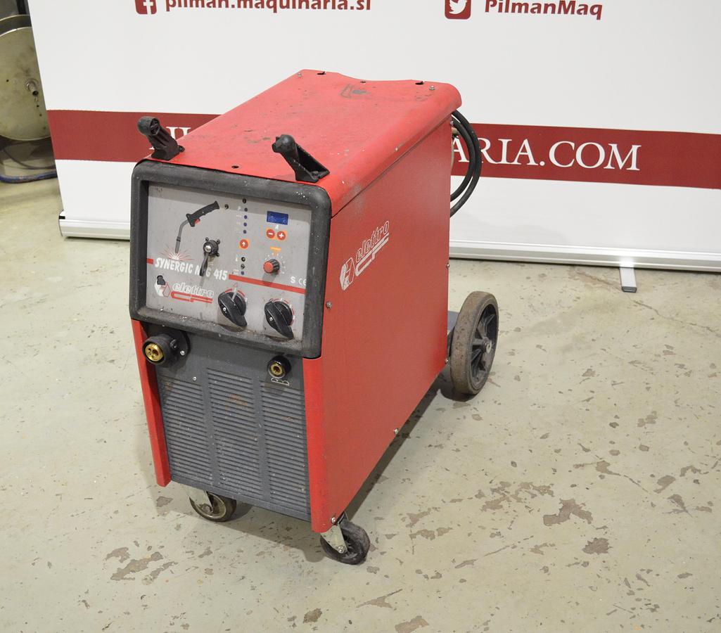 Usado Maquina soldar hilo sinergica Elettro Synergic MIG 415