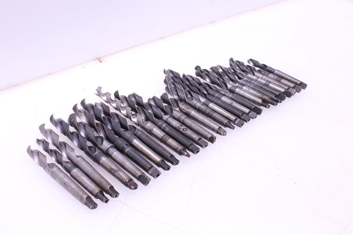 Usado Juego Brocas Metal 14,25 a 23 mm Mango Cónico Morse MT2 - 26 Unidades