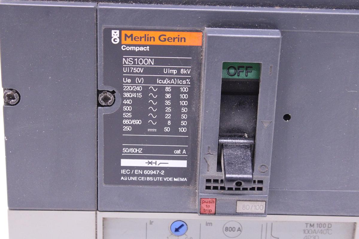 Usado Disyuntor Merlin Gerin Compact NS100N