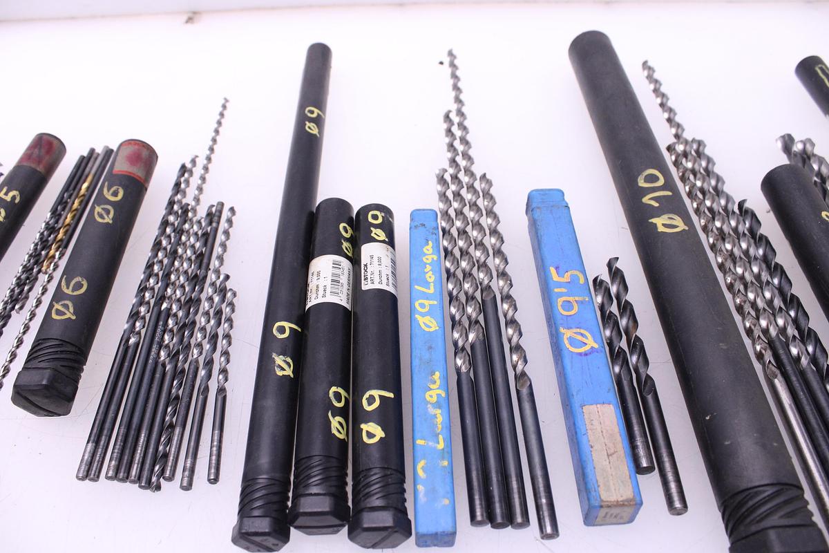 Usado Lote Brocas Largas de 1,5mm a 12mm de diámetro
