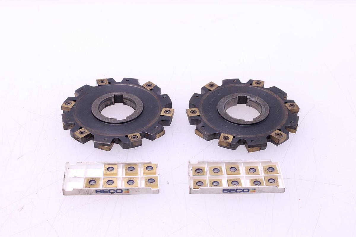 Usado Discos Fresado SECO 335.19-125-10 + Widias 335.19-1205-M08