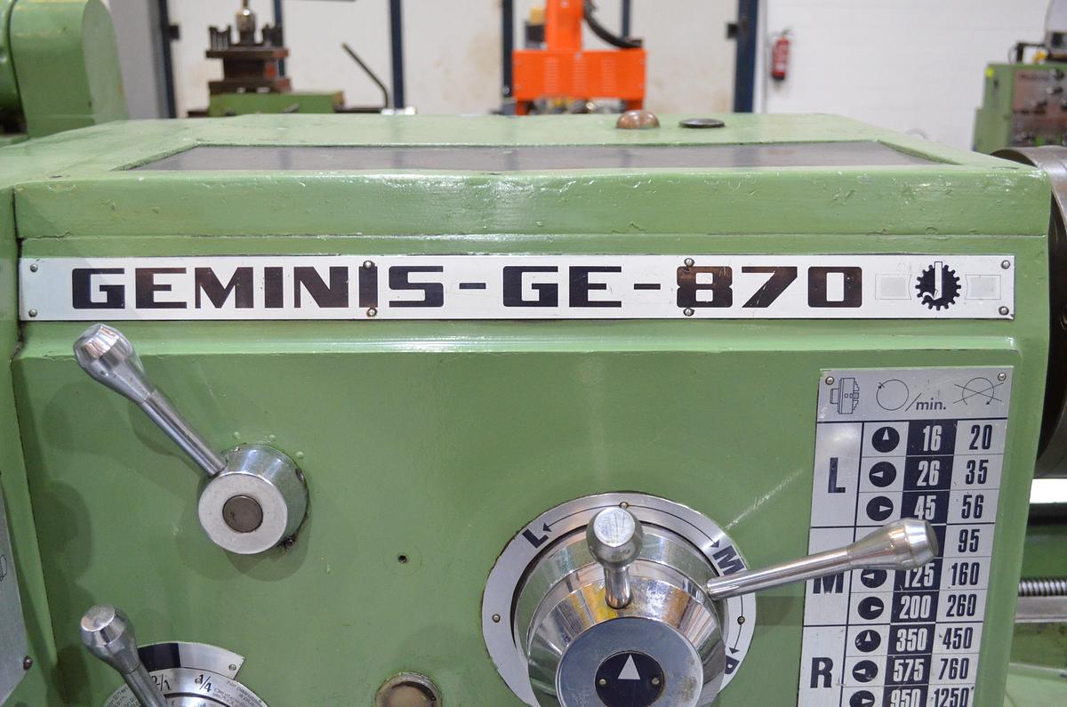 Usado Torno Geminis GE 870 4.000mm e.p