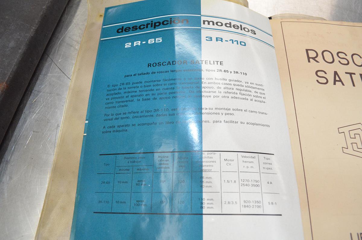 Usado Roscadora satélite varias pasadas EBA 2R-65