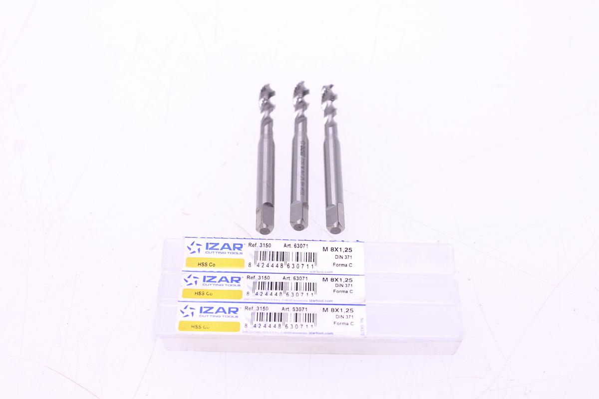 Usado Lote Machos de Roscar Izar DIN 371 M8 x 1,25 - 7 Unidades