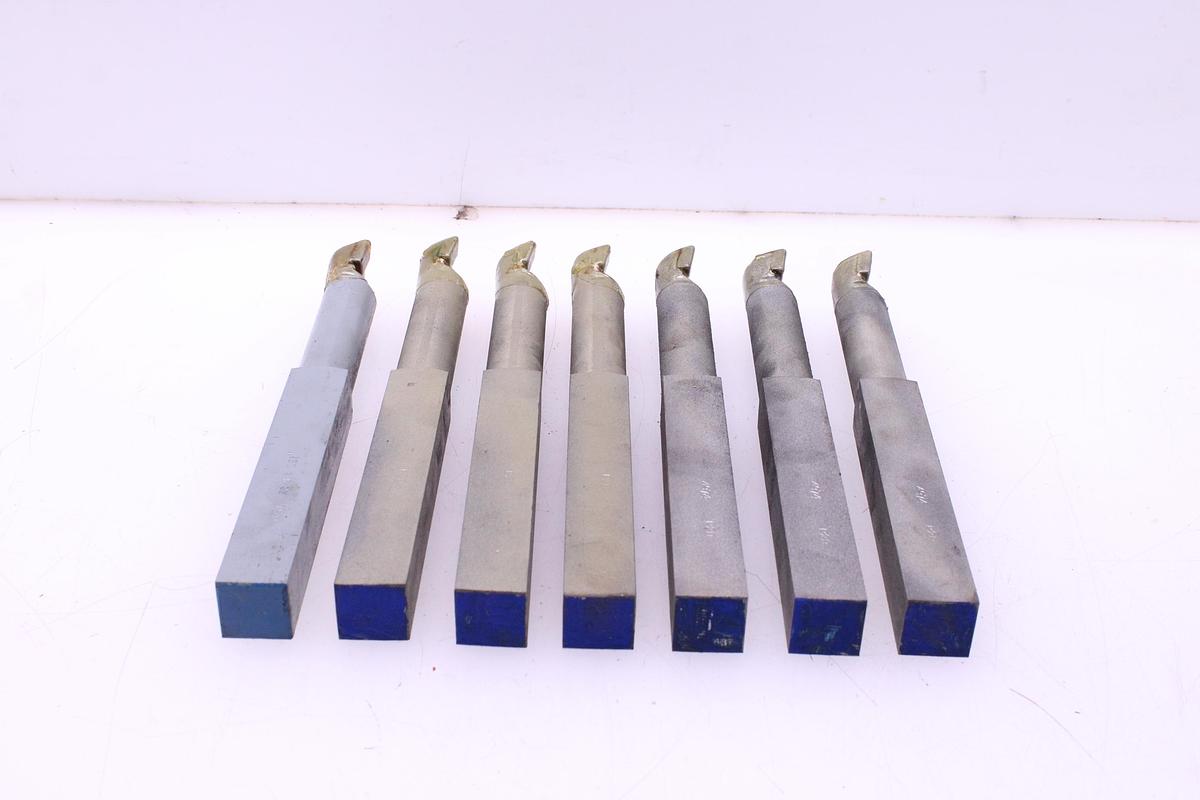 Usado Lote Cuchillas de Tornear Metal Duro 32x32 - 7 Unidades