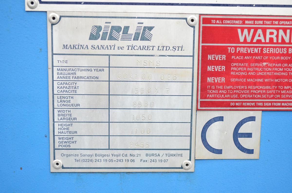 Usado Cilindro mecánico 3R - Birlik MSMS 150-180