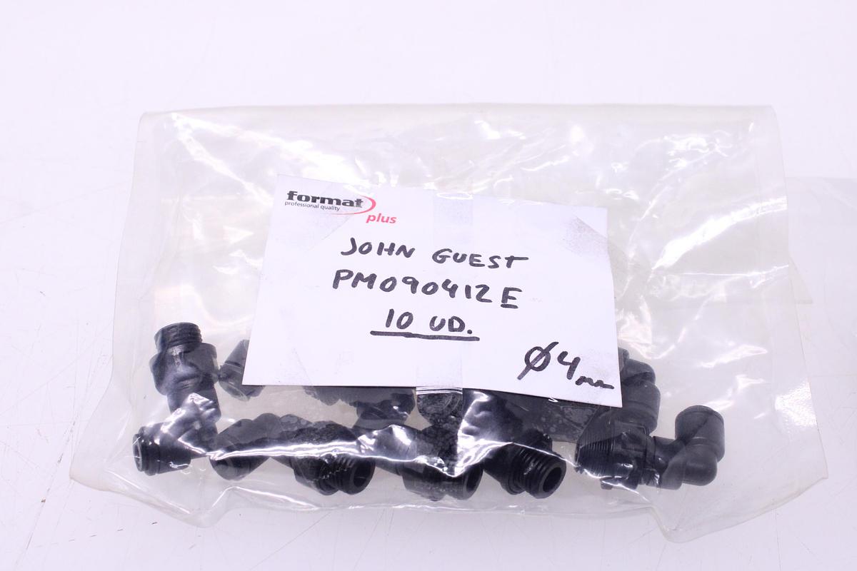 Usado Racores Codo Giratorio M4 + Rosca 1/4" - 20 Unidades John Guest PM090412E