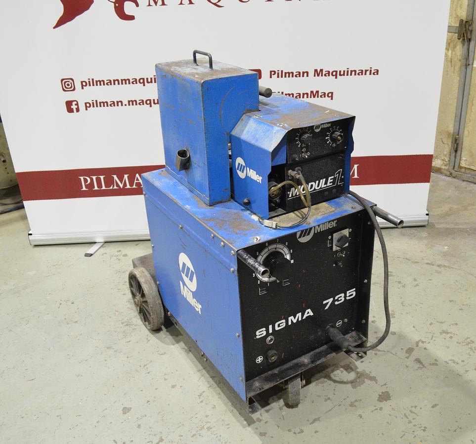 Usado Maquina soldar hilo Miller Sigma 735 con devanadera Module 1