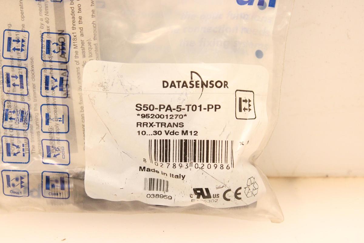 Usado Sensor Fotoeléctrico DATASENSOR S50-PA-5-T01-PP