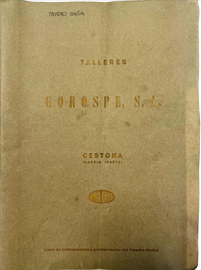 Usado Manual Instrucciones Taladro Radial M-900