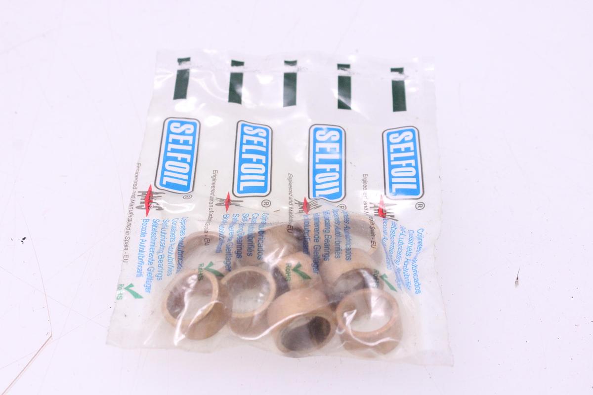 Usado Cojinete Autolubricado Bronce SELFOIL A-15-19-10 - 50 Unidades