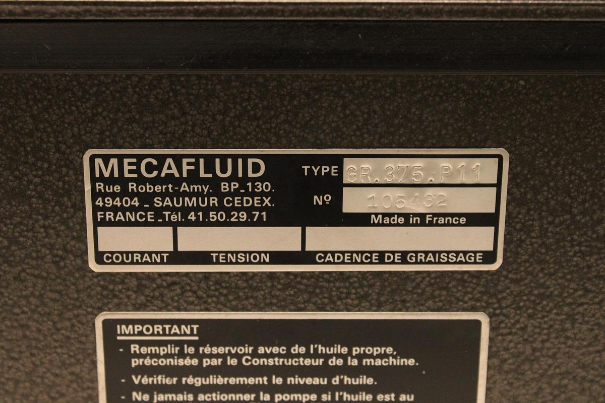 Usado Central de Lubricación MECAFLUID GR.375.P11