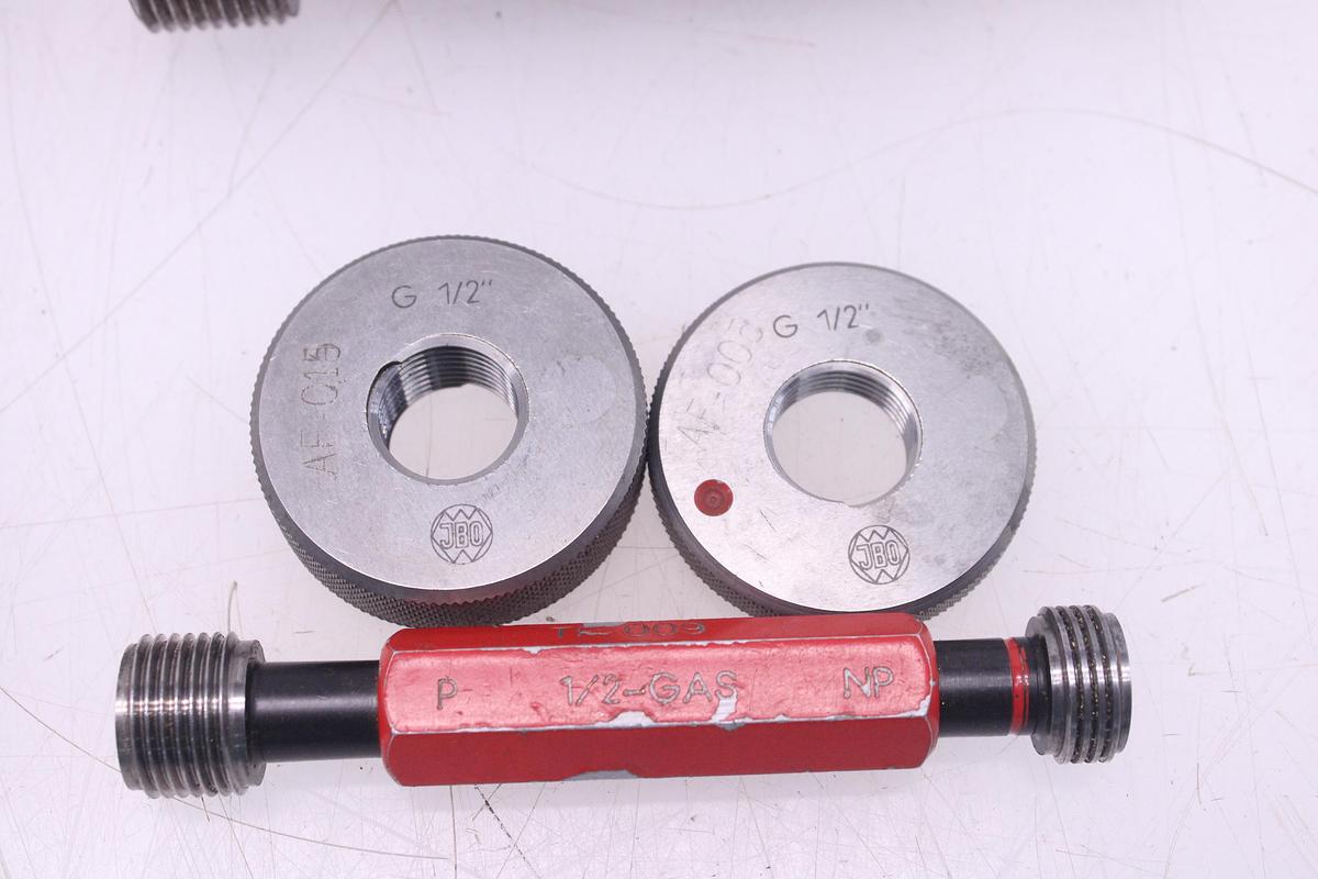 Usado Lote Calibre de Rosca de Gas + Tapones de Rosca