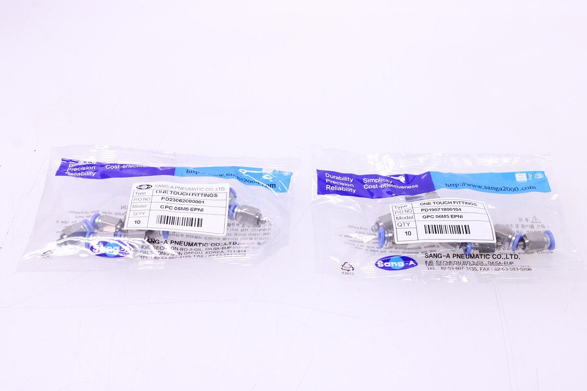 Usado Racores Conector Recto M6 + Rosca M5 - 20 Unidades Sang-A GPC 06M5 EPNI