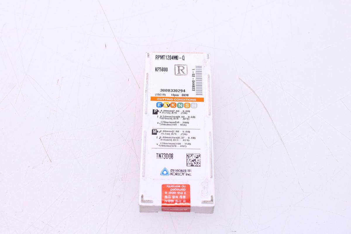 Usado Plaquitas de Widia Korloy RPMT1204M0-Q