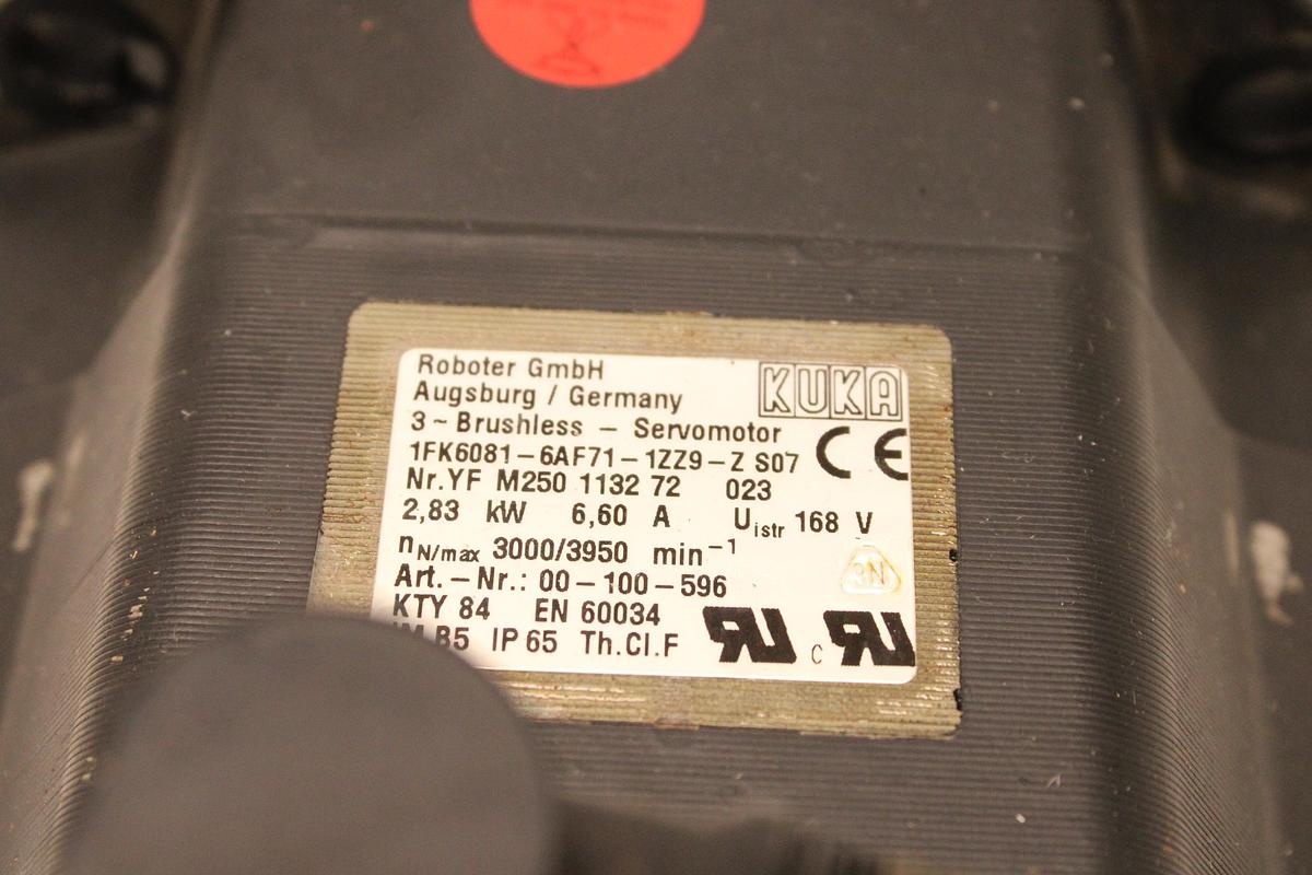 Usado Servomotor KUKA 1FK6081-6AF71-1ZZ9-Z S07