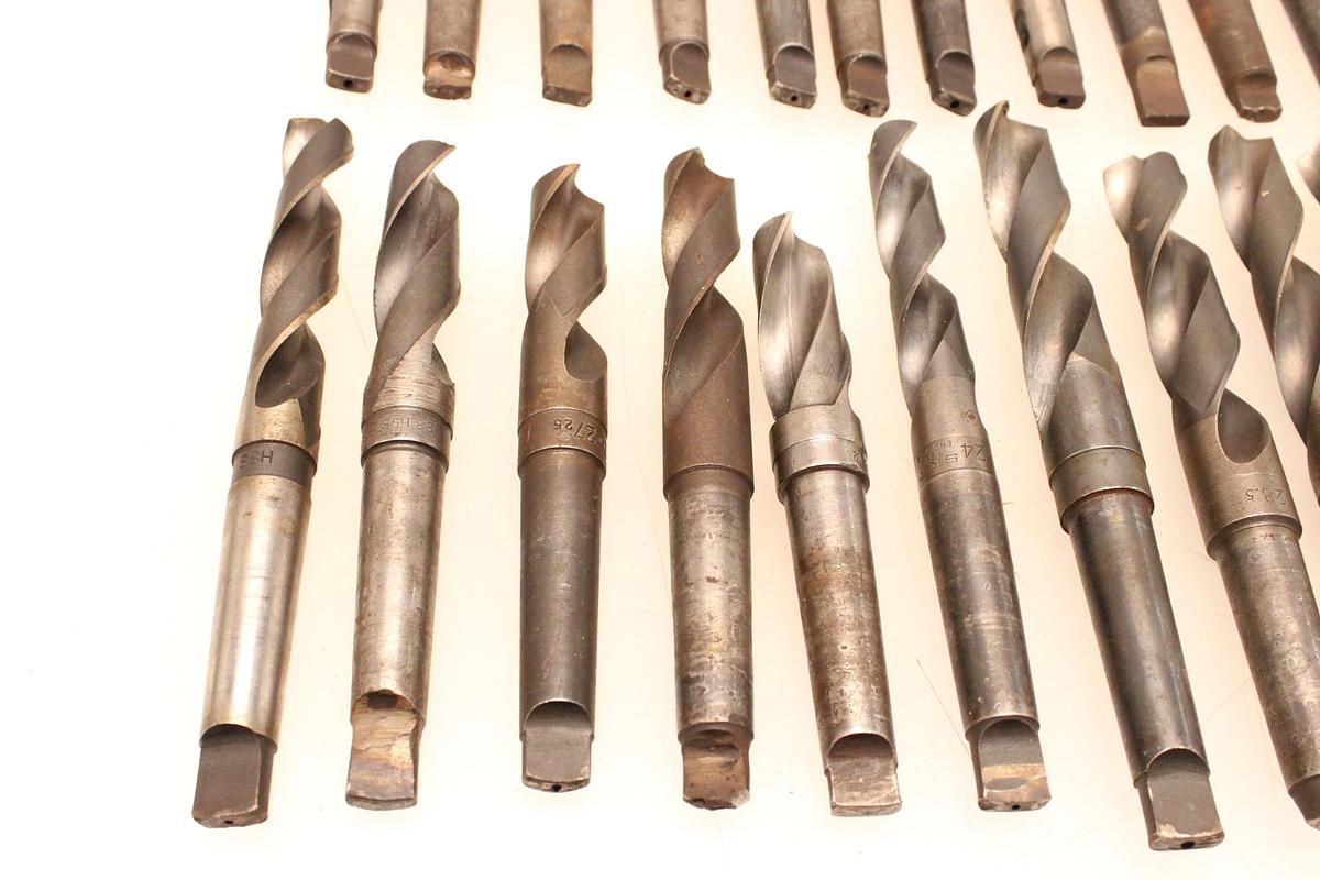 Usado 23 Brocas Mango Cónico MT3 - 21,5 hasta 46 mm