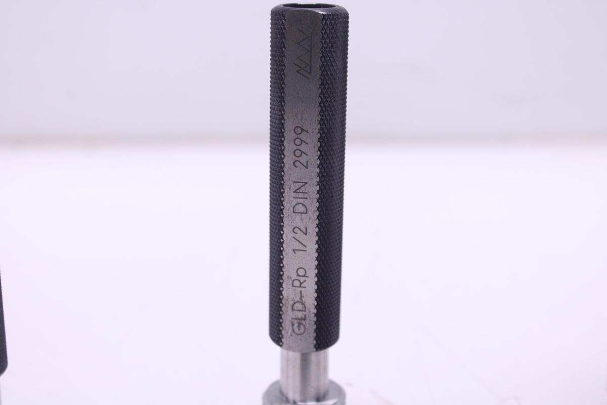 Usado Lote Calibre Anillo de Rosca + Tapón de Rosca DIN 2999