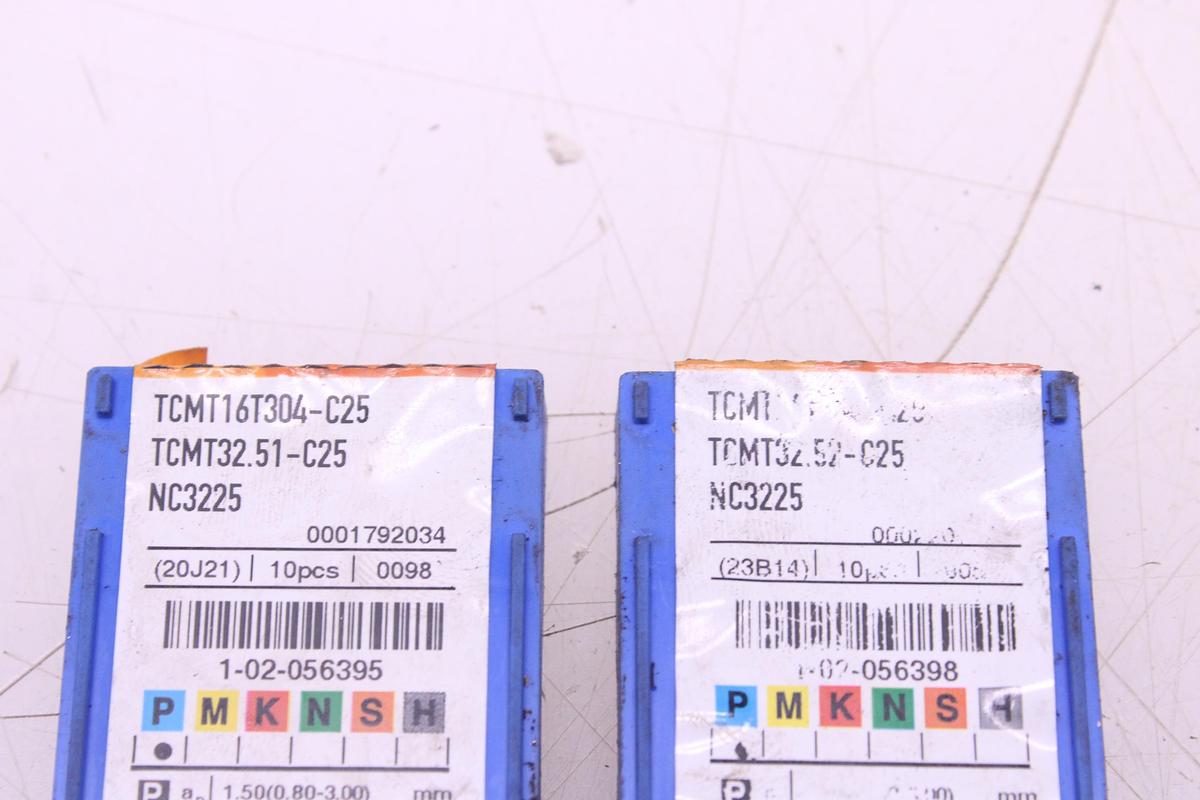 Usado Plaquitas de Widia Korloy TCMT16T304 / TCMT16T308