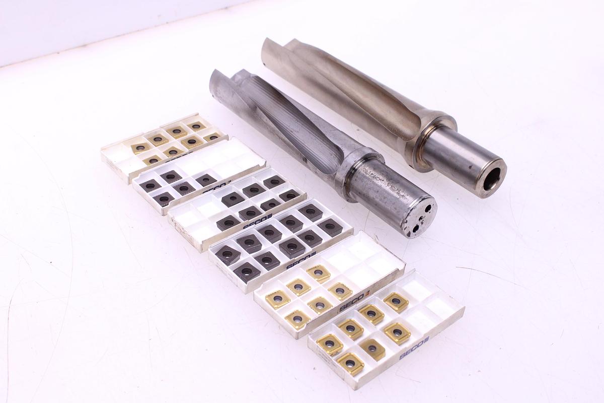 Usado Brocas Portaplaquitas SECO SD504-50-220-40R7 / SD524-47-188-40R7 + Widias SCGX150512 / SPGX1504