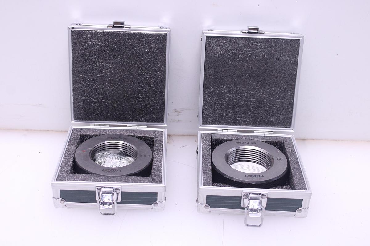 Usado Pack Calibre de Anillo fino Métrico INSIZE M60x3 -6g