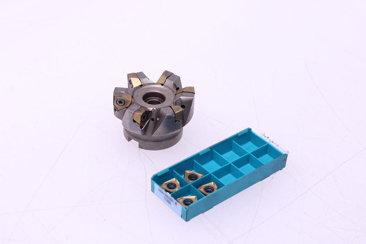 Usado Fresa Portaplaquitas TAEGUTEC 6NTF90-663-22R-09 + Widias 6NGU090508R