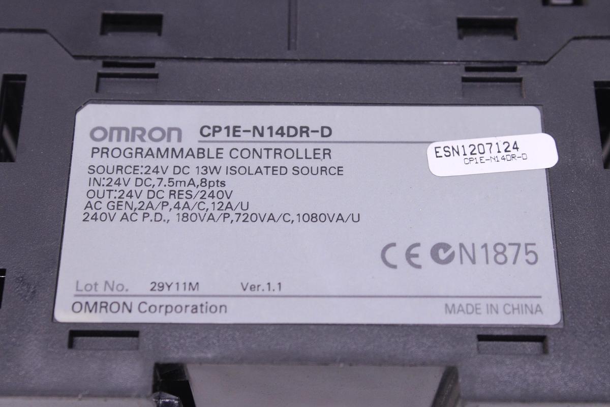 Usado Controlador OMRON CP1E-N14DR-D