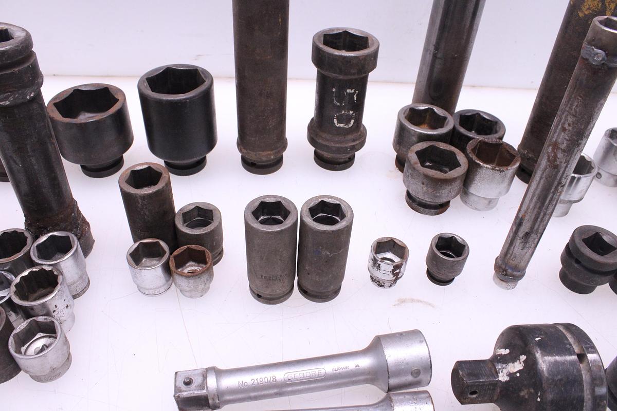 Usado Lote Llaves de Vaso 80mm a 22mm - 42 Unidades