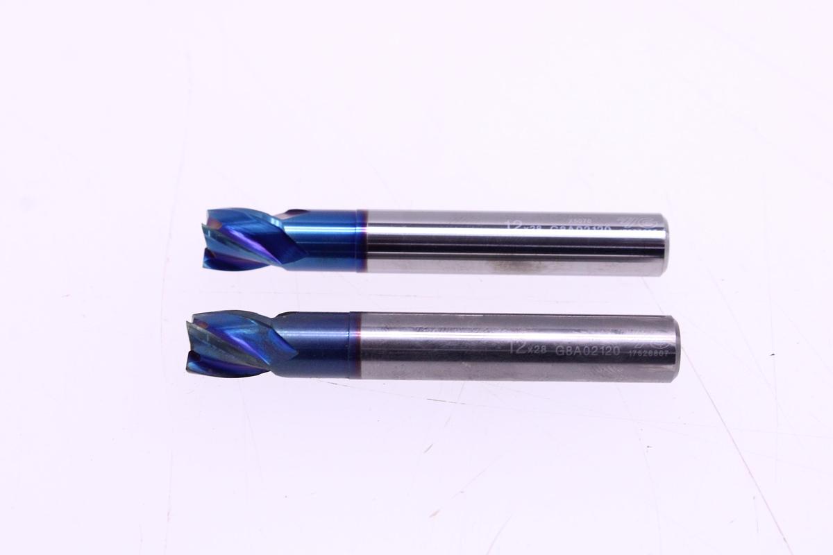 Usado Fresas YG X5070 4FG8A02120 12x12x12(28)x85 - 2 Unidades