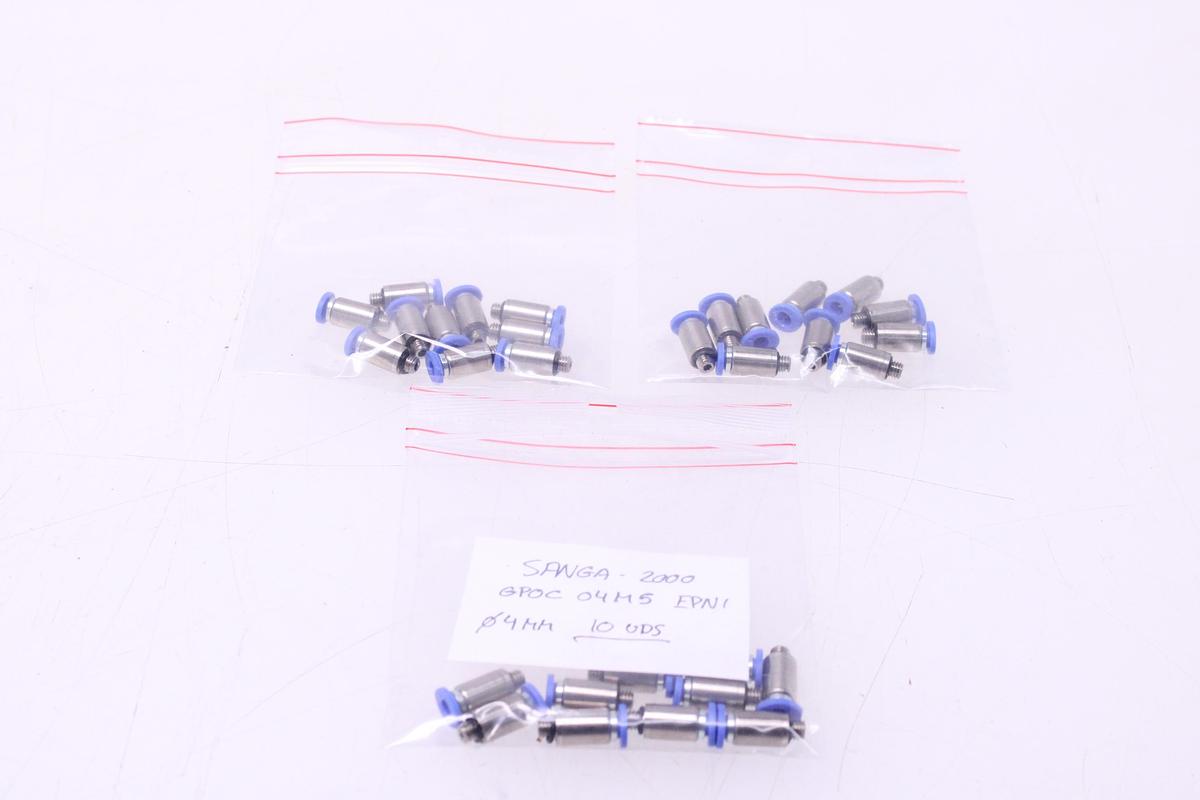 Usado Racores Conector Recto M4 + Rosca M5 - 30 Unidades Sang-A GPOC 04M5